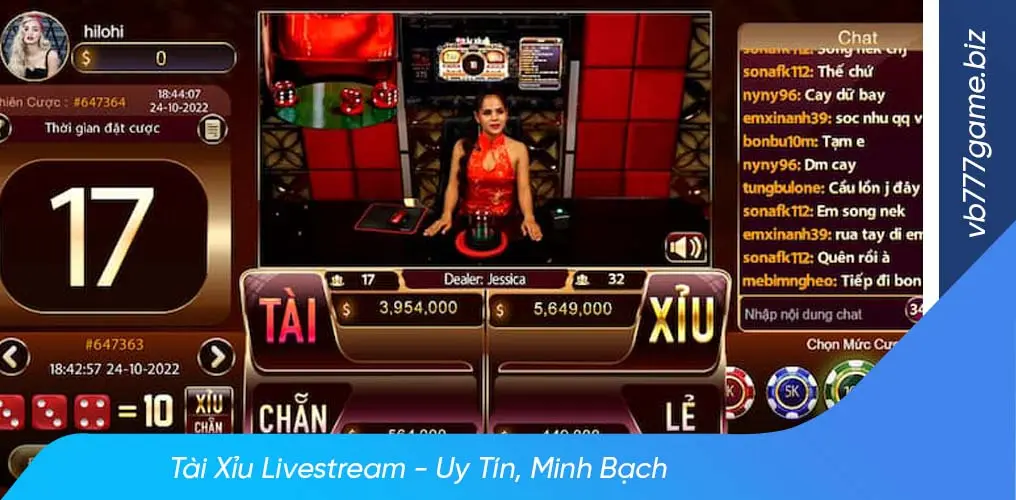 Ưu điểm vượt trội của tài xỉu livestream vb777